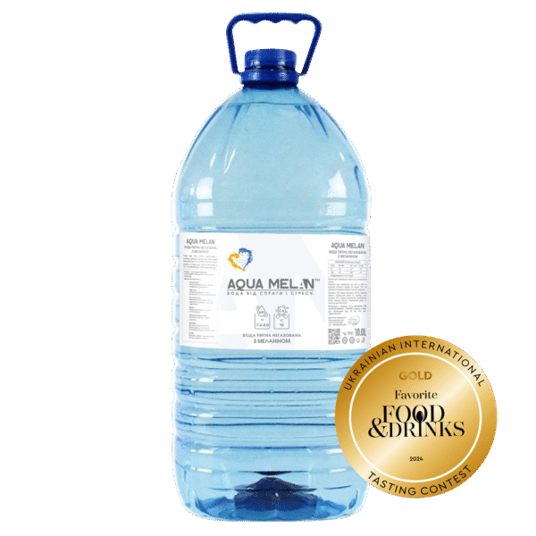 Структурована меланіном вода AQUA MELAN питна негазована, 10л