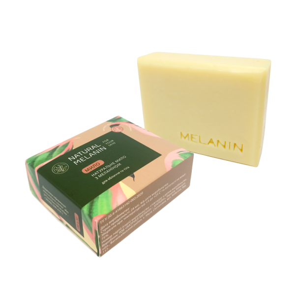 МИЛО ручної роботи натуральне з меланіном для тіла та обличчя "NATURAL MELANIN FOR YOUR SKIN тм"